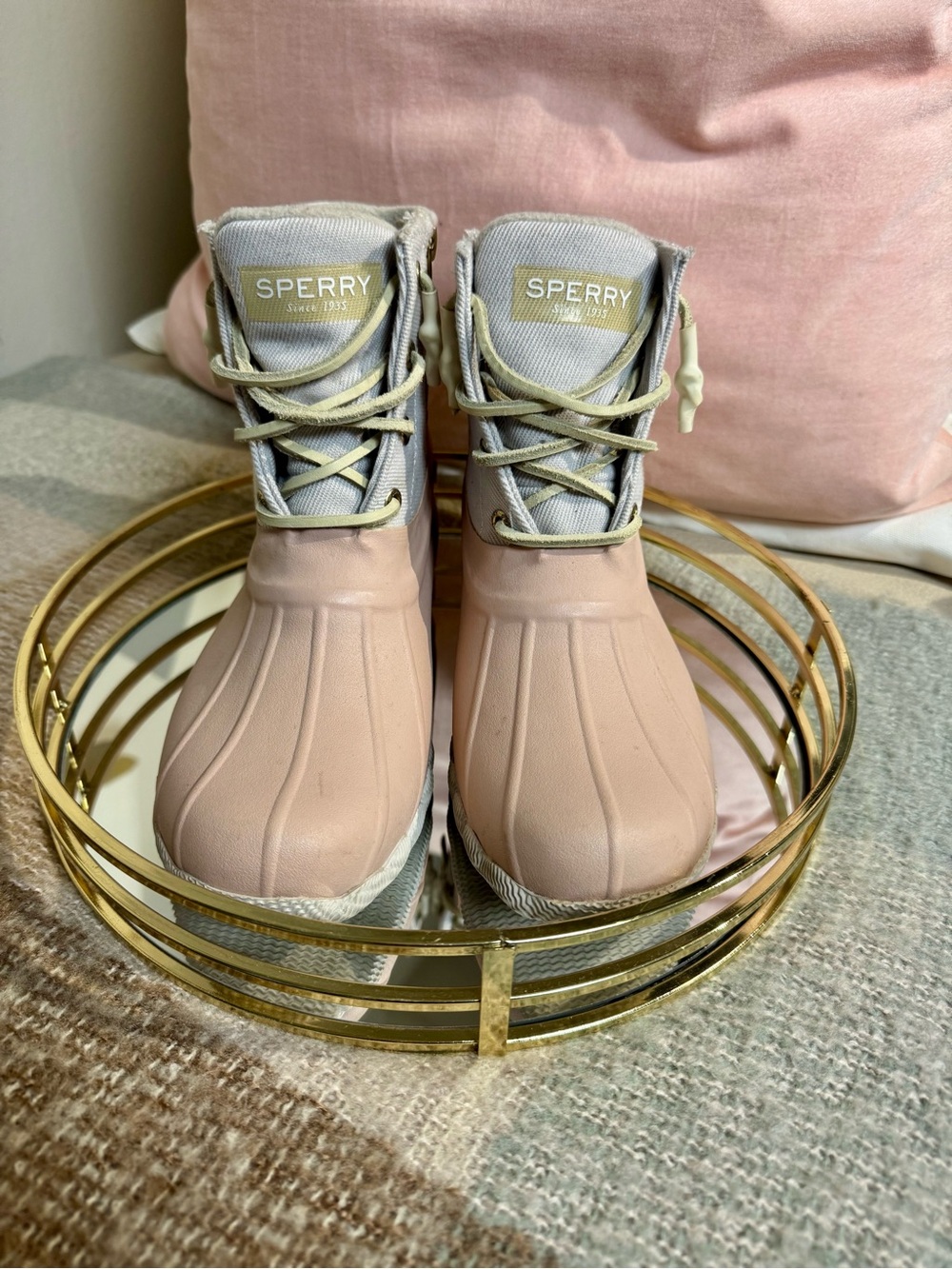 Sperry Top Sider Waterproof Pink Duck Boots